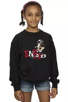 Толстовка Bugs & Taz England Looney Tunes, черный