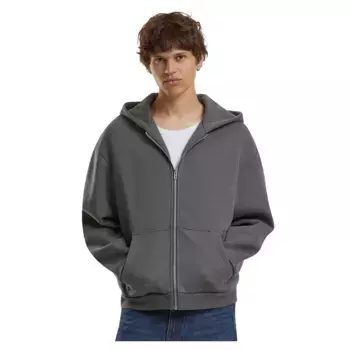 Толстовка Build Your Brand Fluffy full zip, серый