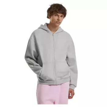Толстовка Build Your Brand Fluffy full zip, серый