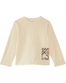 Толстовка Burberry Kids Kooper EKD Label T-Shirt, цвет Calico