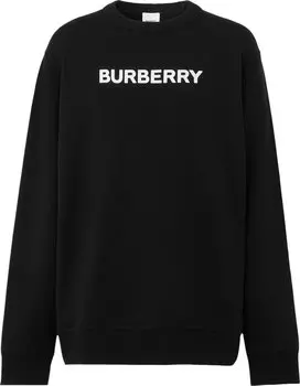 Толстовка Burberry Logo Print Sweatshirt 'Black', черный