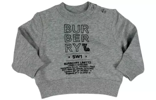 Толстовка Burberry, серый