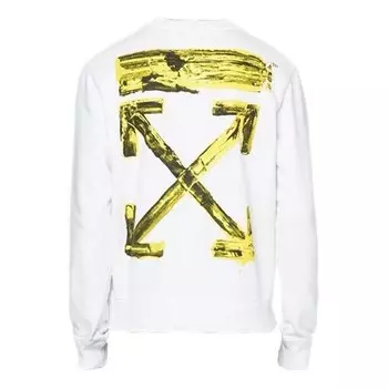 Толстовка c/o virgil abloh men's white acrylic arrows sweatshirt Off-White, белый