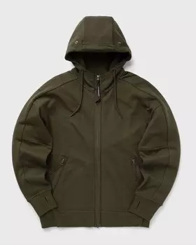 Толстовка C.P. Company Diagonal Raised Fleece Goggle Zipped Hooded Sweatshirt, цвет ivy green