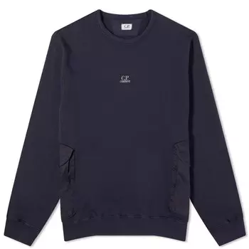 Толстовка C.P. Company Pocket Crew Sweat, цвет Total Eclipse