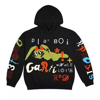 Толстовка Cactus Plant Flea Market x Playboi Carti Whole Lotta Red M3tamorphosis, Черная