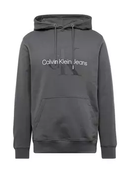 Толстовка Calvin Klein Essentials, серебристо-серый