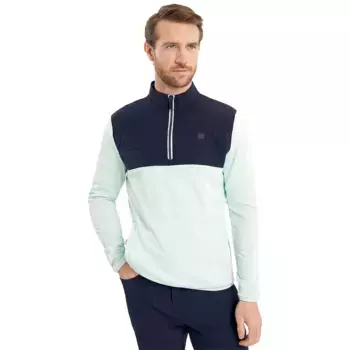 Толстовка Calvin Klein Golf Atlantic Hybrid half zip, синий