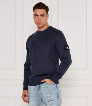 Толстовка CALVIN KLEIN JEANS BADGE Regular Fit, синий