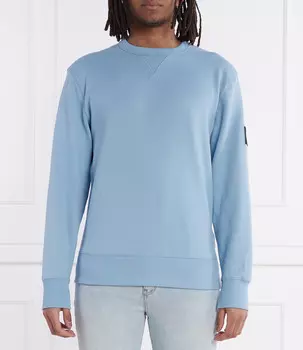 Толстовка CALVIN KLEIN JEANS BADGE Regular Fit, небесно-голубой