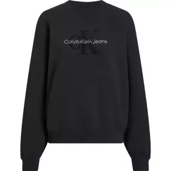 Толстовка Calvin Klein Jeans Chenille Monologo, черный