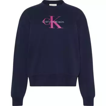 Толстовка Calvin Klein Jeans Essentials Monogram French Terry, синий