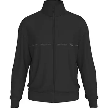 Толстовка Calvin Klein Jeans Logo Repeat Full Zip, черный