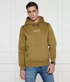 Толстовка Calvin Klein Jeans на кулиске с капюшоном, зеленый