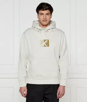 Толстовка Calvin Klein Jeans Regular Fit, экрю / золотой