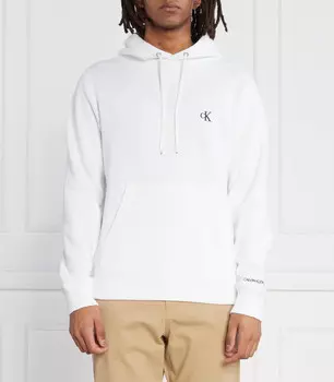Толстовка CALVIN KLEIN JEANS Regular Fit, белый