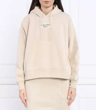 Толстовка CALVIN KLEIN JEANS Regular Fit, бежевый