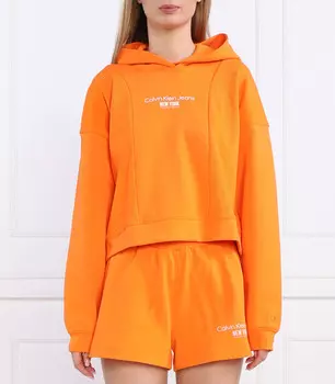 Толстовка CALVIN KLEIN JEANS Regular Fit, оранжевый