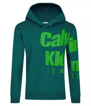 Толстовка Calvin Klein Jeans Regular Fit, зеленый / салатовый