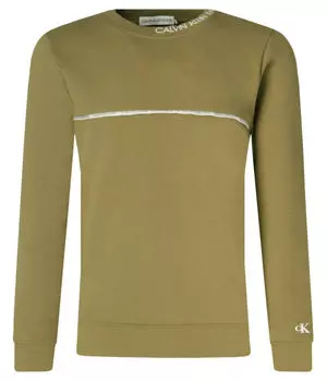 Толстовка Calvin Klein Jeans Regular Fit, зеленый