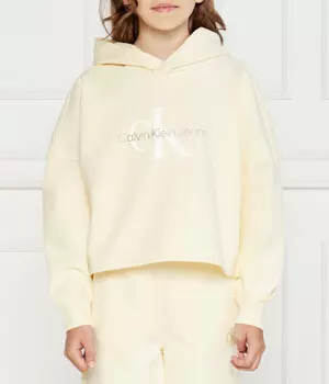 Толстовка Calvin Klein Jeans Relaxed Fit, бежевый