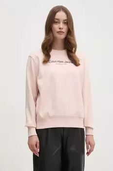 Толстовка Calvin Klein Jeans, розовый