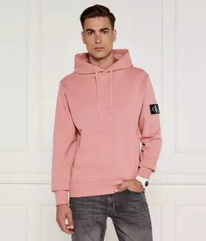 Толстовка Calvin Klein Jeans с нашивкой логотипа, розовый