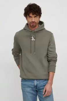 Толстовка Calvin Klein Jeans, зеленый