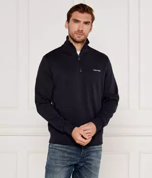 Толстовка Calvin Klein Regular Fit с полумолнией, синий