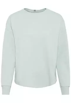 Толстовка Camel Active Rundhals aus reiner Baumwolle, зеленый