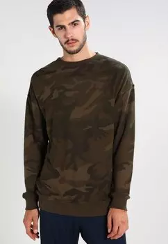 Толстовка Camo Urban Classics, цвет olive