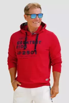 Толстовка CAMP DAVID с капюшоном, хлопок, красный