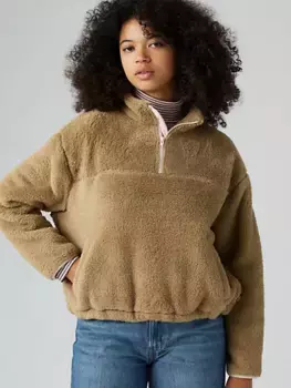 Толстовка Canyon на молнии 1/4 Levi's, коричневый