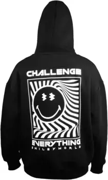 Толстовка Capelli New York с простым принтом спереди, черный