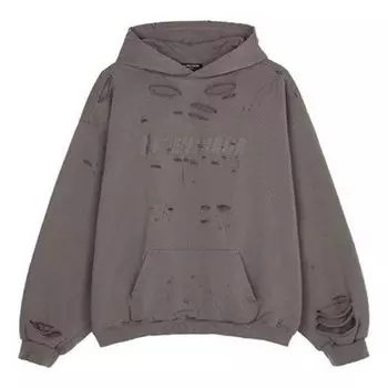 Толстовка caps destroyed hoodie 'tan' Balenciaga, бежевый