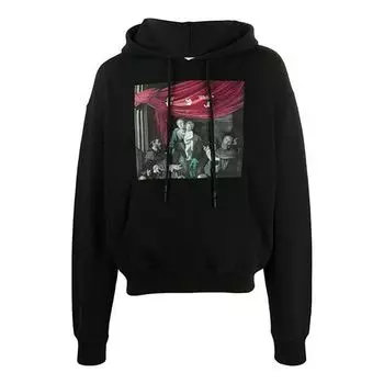 Толстовка caravaggio paint over tee 'black' Off-White, черный
