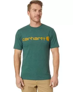 Толстовка Carhartt Loose Fit Heavyweight Short-Sleeve Logo Graphic T-Shirt, цвет Frosted Balsam Heather