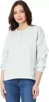 Толстовка Carhartt Loose Fit Midweight French Terry Henley Sweatshirt, цвет Dew Drop