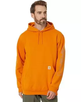 Толстовка Carhartt Loose Fit Midweight Logo Sleeve Graphic Sweatshirt, цвет Rust Heather