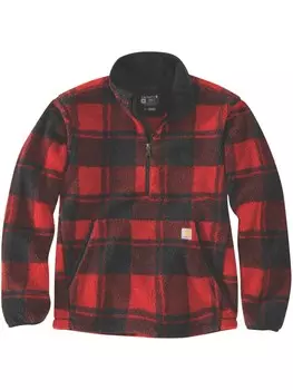 Толстовка CARHARTT Pullover Half-Zip, цвет rot/schwarz