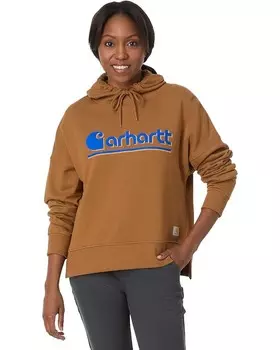 Толстовка Carhartt TENCEL Fiber Series Loose Fit Fall Graphic Hooded Sweatshirt, цвет Carhartt Brown