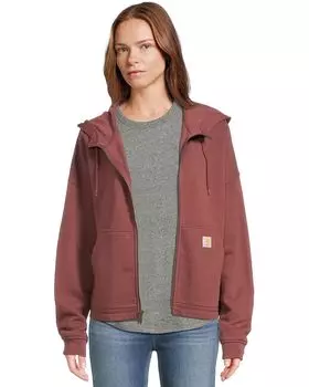Толстовка Carhartt TENCEL Fiber Series Loose Fit Full-Zip Sweatshirt, цвет Barnwood