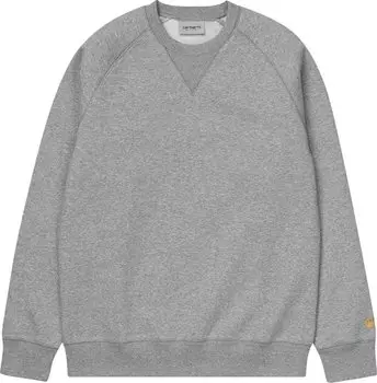 Толстовка Carhartt WIP Chase Sweatshirt 'Grey Heather/Gold', серый