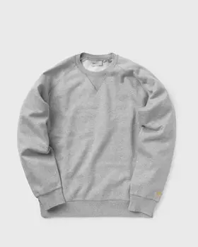 Толстовка Carhartt Wip Chase Sweatshirt, цвет grey heather / gold