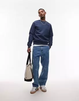 Толстовка Carhartt WIP Chase в темно-синем цвете