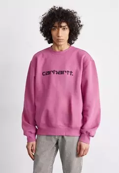 Толстовка Carhartt WIP, цвет magenta/black