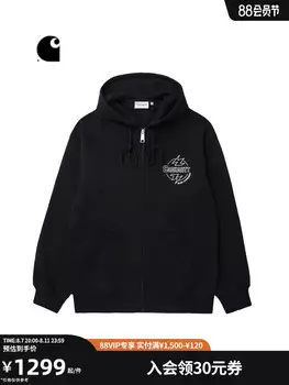 Толстовка Carhartt WIP Detroit с буквенным узором, черный