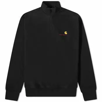 Толстовка Carhartt WIP Half Zip American Script Sweat