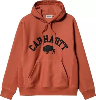 Толстовка Carhartt WIP Hooded Locker Sweatshirt 'Phoenix', оранжевый