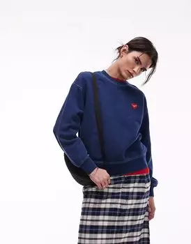 Толстовка Carhartt WIP Ingo с логотипом в виде сердца темно-синего цвета